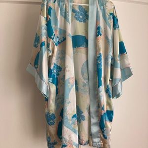 Pastel lingerie robe